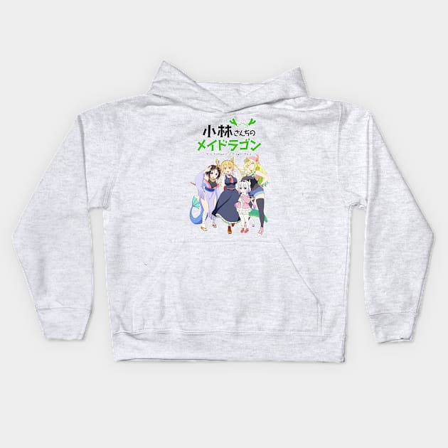 dragon maid Kids Hoodie by Amacha